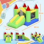 Pripučiama pilis su čiuožykla Play and Fun, 3-10 metų vaikams, daugiaspalvė