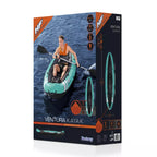 Pripučiama vienvietė baidarė Hydro-Force Ventura, 280 cm, su priedais, turkio spalvos