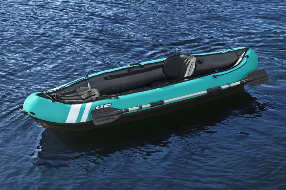 Pripučiama vienvietė baidarė Hydro-Force Ventura, 280 cm, su priedais, turkio spalvos