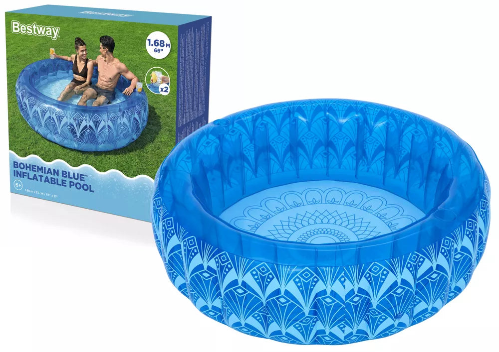 Pripučiamas baseinas Bestway 54479, 168 × 53 cm, mėlynas