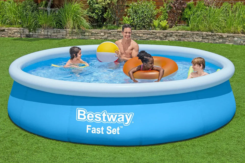 Pripučiamas baseinas Bestway Fast Set, 366 cm, mėlynas