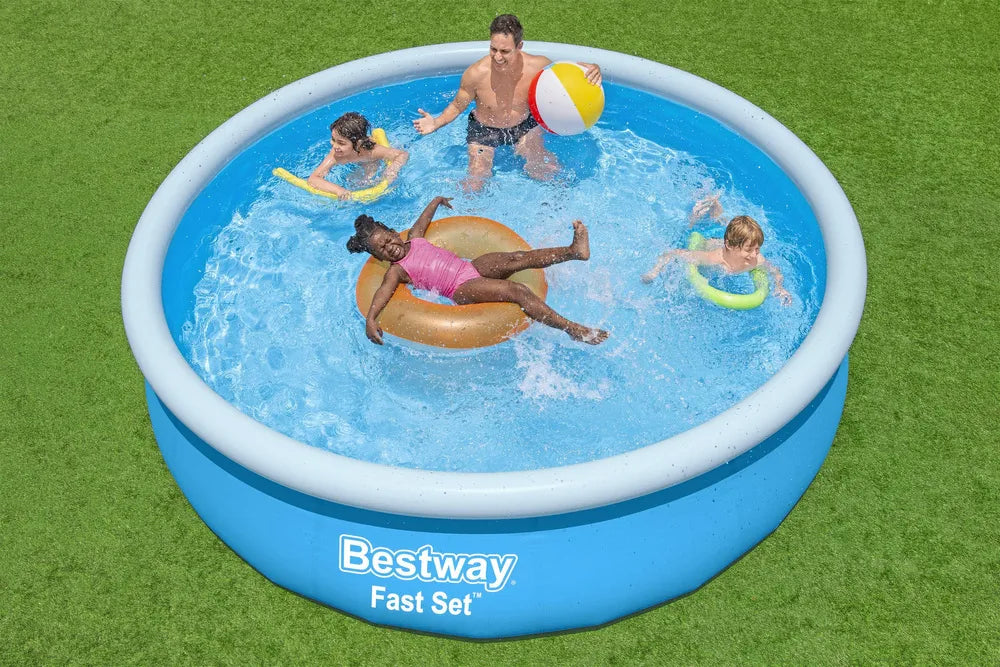 Pripučiamas baseinas Bestway Fast Set, 366 cm, mėlynas
