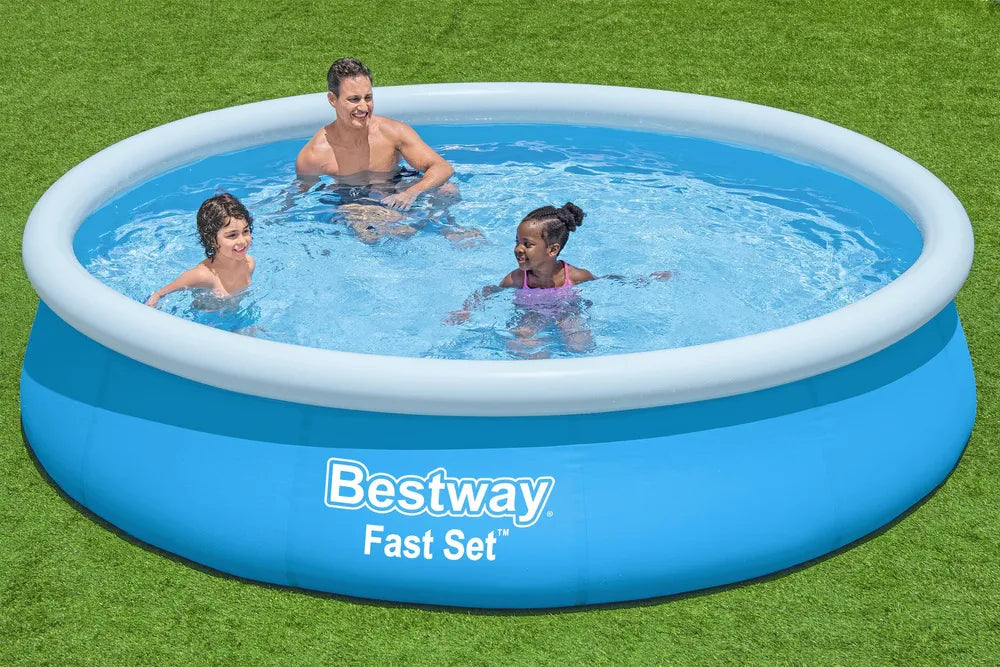 Pripučiamas baseinas Bestway Fast Set, 366 cm, mėlynas