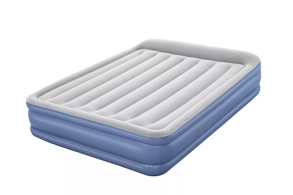 Pripučiamas čiužinys Bestway Tritech, su integruota elektrine pompa, 203 × 152 × 46 cm, pilkas