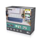 Pripučiamas čiužinys Bestway Tritech, su integruota elektrine pompa, 203 × 152 × 46 cm, pilkas