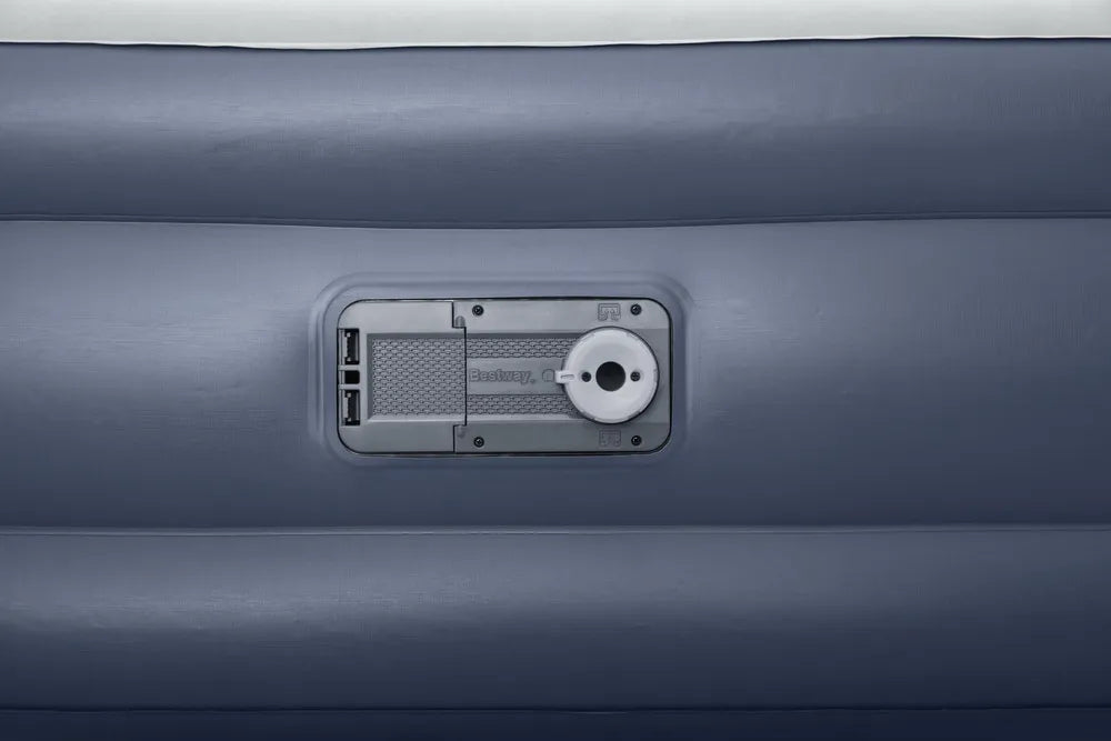 Pripučiamas dvivietis čiužinys Bestway, su integruota pompa ir USB jungtimi, 200 × 130 cm, mėlynas