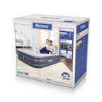 Pripučiamas dvivietis čiužinys Bestway, su integruota pompa ir USB jungtimi, 200 × 130 cm, mėlynas