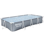 Pripučiamas karkasinis baseinas Bestway Steel Pro, 366 x 200 x 66 cm, su filtravimo siurbliu, pilkas