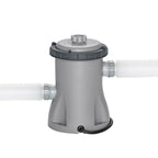 Pripučiamas karkasinis baseinas Bestway Steel Pro, 366 x 200 x 66 cm, su filtravimo siurbliu, pilkas