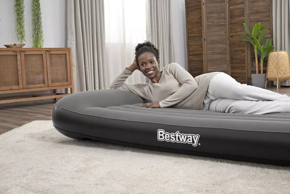 Pripučiamas oro čiužinys Bestway Tritech, su pagalve, 203 × 152 × 30 cm