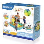 Pripučiamas žaidimų centras Bestway Kick N Swish 3-in-1, 1,20 × 1,07 m × 84 cm