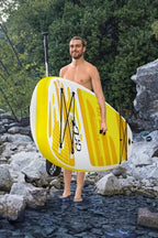 Pripučiamoji irklentė SUP Hydro-Force Aqua Cruise 10.6, su irklu, pompa ir kuprine, 320 x 76 cm, geltona