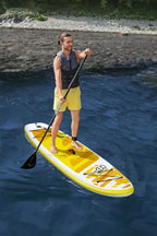 Pripučiamoji irklentė SUP Hydro-Force Aqua Cruise 10.6, su irklu, pompa ir kuprine, 320 x 76 cm, geltona