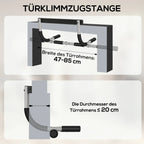 Prisitraukimo skersinis, reguliuojamas, iki 110 kg, juodas