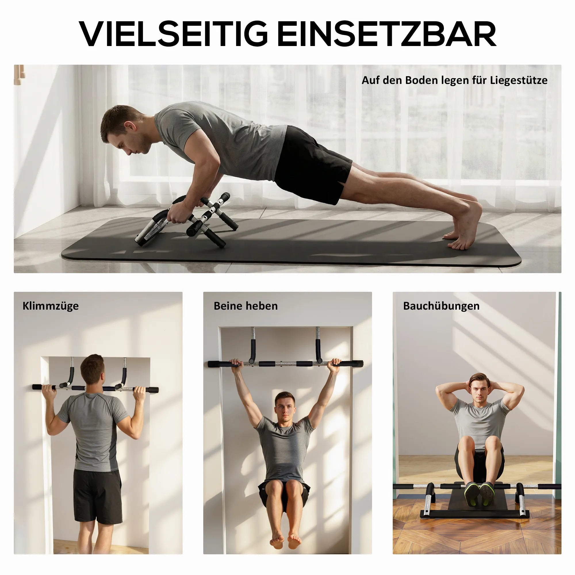Prisitraukimo skersinis, reguliuojamas, iki 110 kg, juodas
