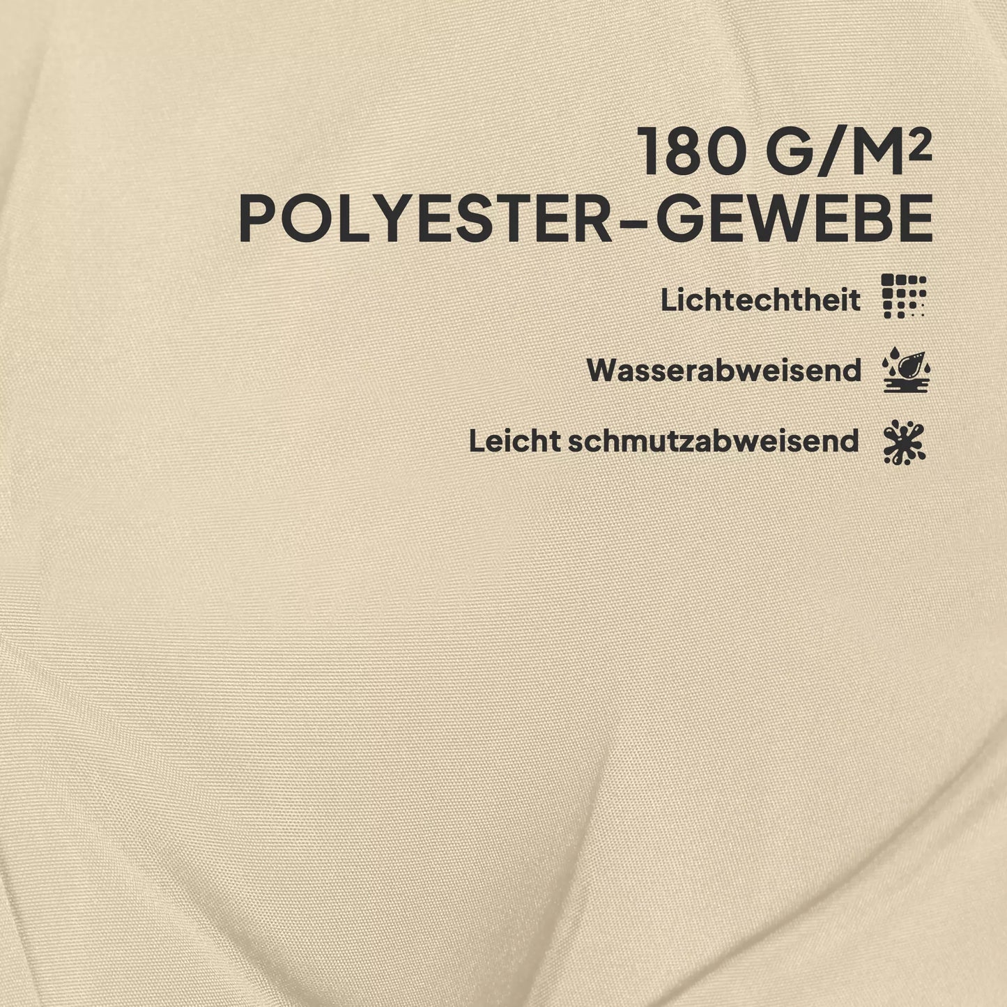 4 vnt. Sėdynių pagalvėlių rinkinys 108 x 50 x 5 cm Kėdės pagalvėlė su raišteliais, lauko ir vidaus naudojimui, smėlio spalvos