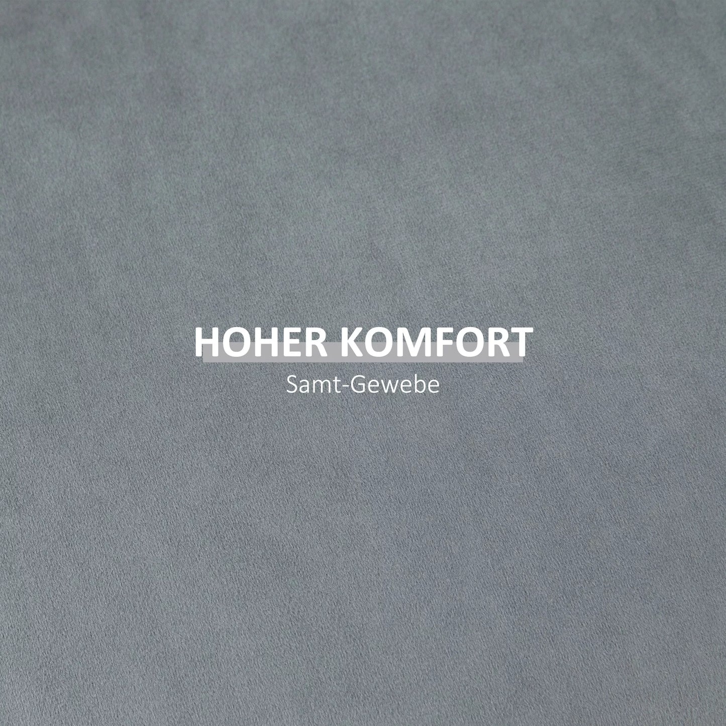 2-in-1 pufas aksominio stiliaus su daiktadėže ir nuimamu dangčiu Ø44 cm x 47,5 cm Pilkas