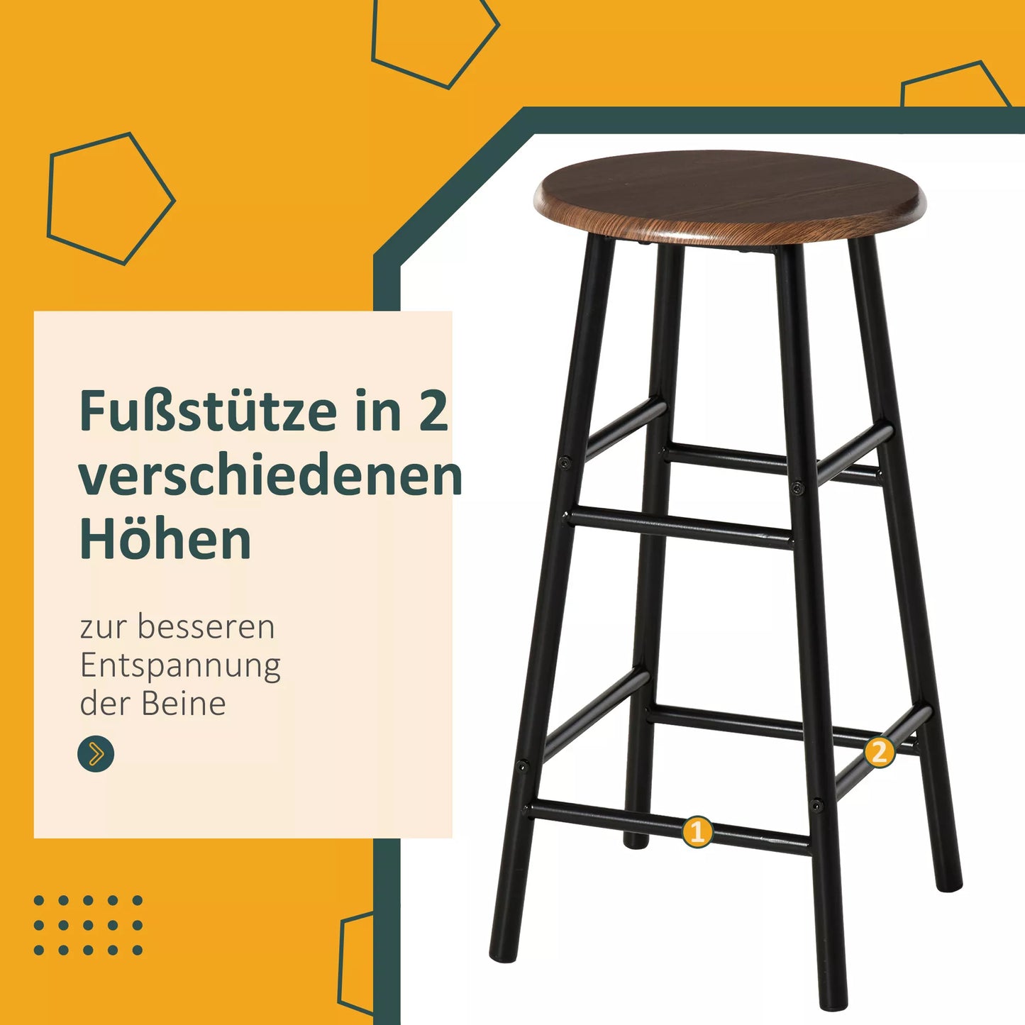 Baro komplektas, 3 dalių, stalas ir 2 taburetės, lentyna, pramoninio dizaino, juoda/ąžuolas