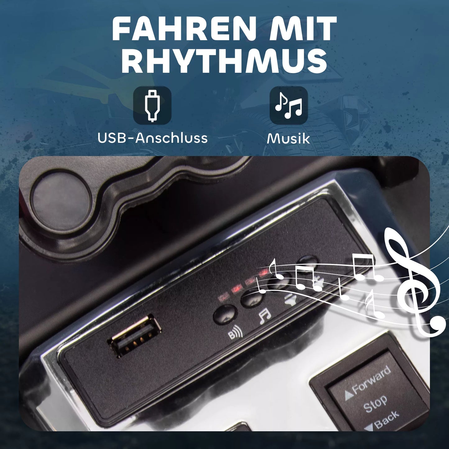 Elektrinis vaikų transporto priemonė, atvirkštinio triratuko dizainas, baterijinis maitinimas, MP3 grotuvas, signalinis ragelis, 2 greičiai, LED žibintai, 3–8 metai, geltona spalva