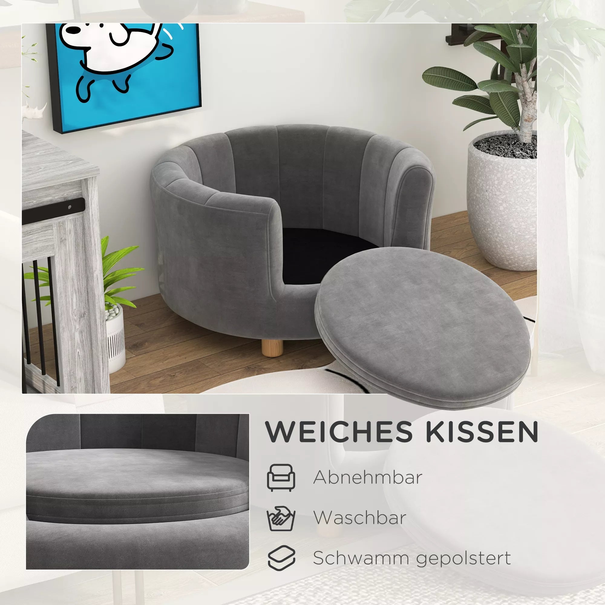 Grafika apie minkštą nuimamą lovelės pagalvėlę
