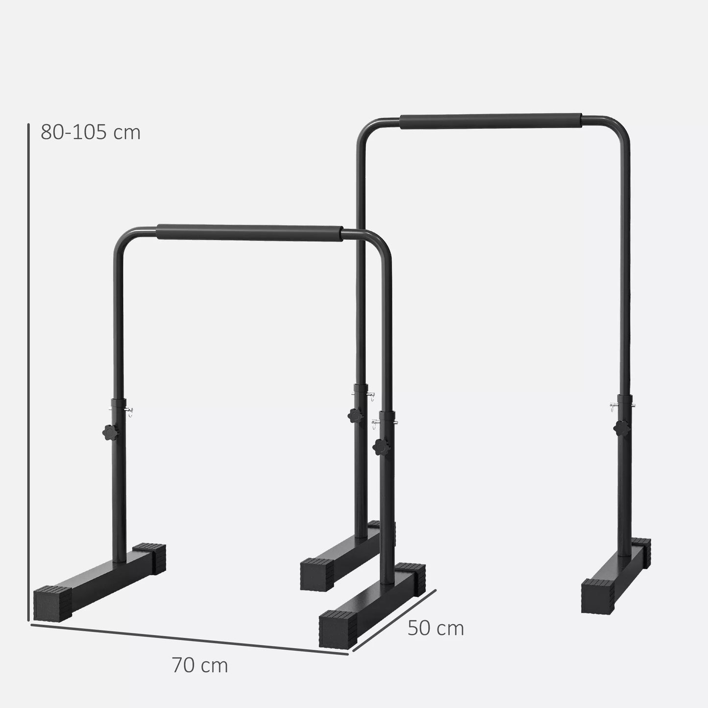 Dip stotis, reguliuojamas aukštis 80-105 cm, lengva, neslystanti, iki 120 kg, plienas, juoda
