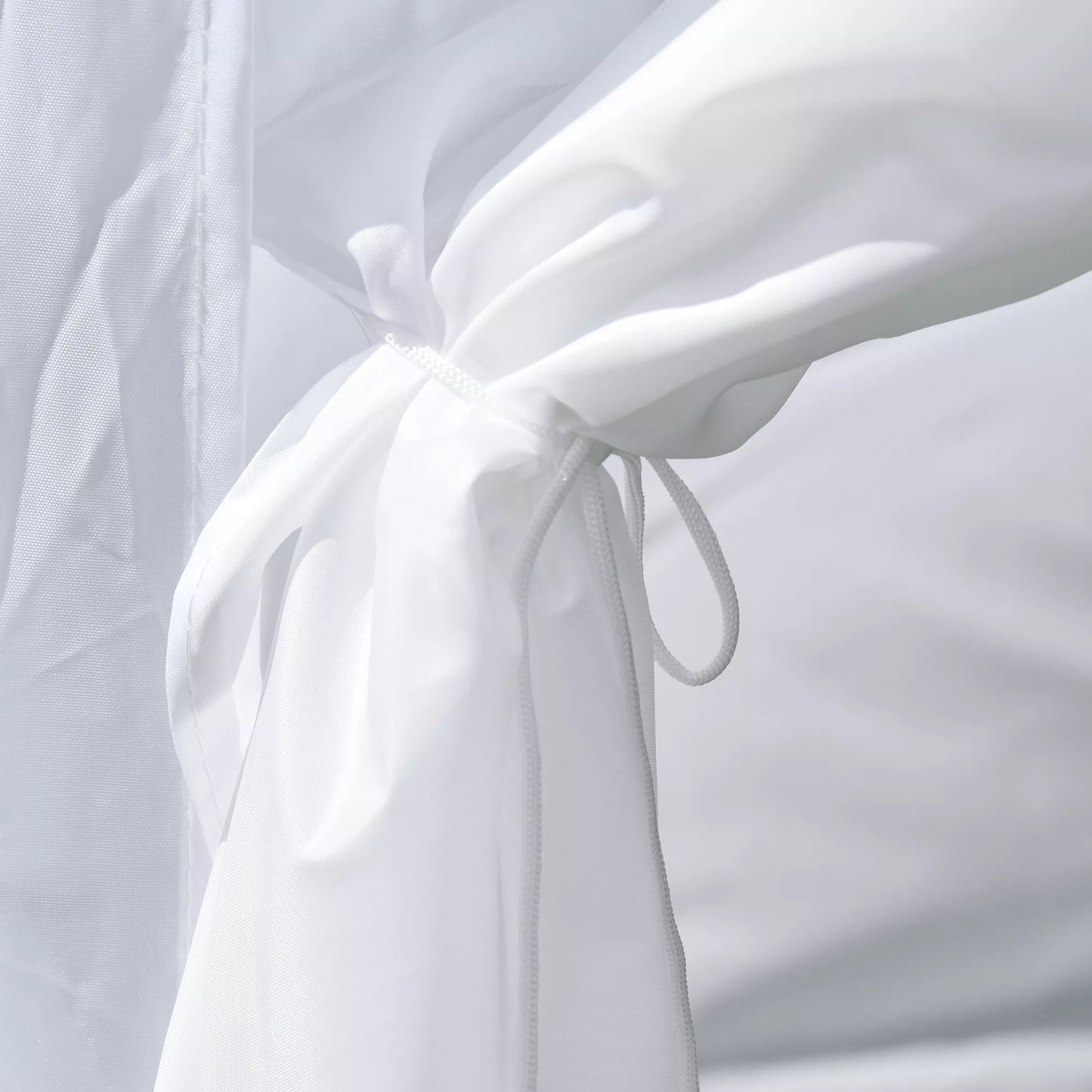 Sodo palapinė, alaus palapinė, 4 nuimamos šoninės sienelės, 2 langai, metalinis rėmas, 2 x 2 m, Balta