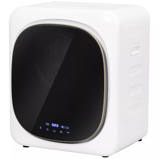 Skalbinių džiovintuvas su UV dezinfekcija, kompaktiškas dizainas, 4 kg talpa, nerūdijančio plieno, baltas