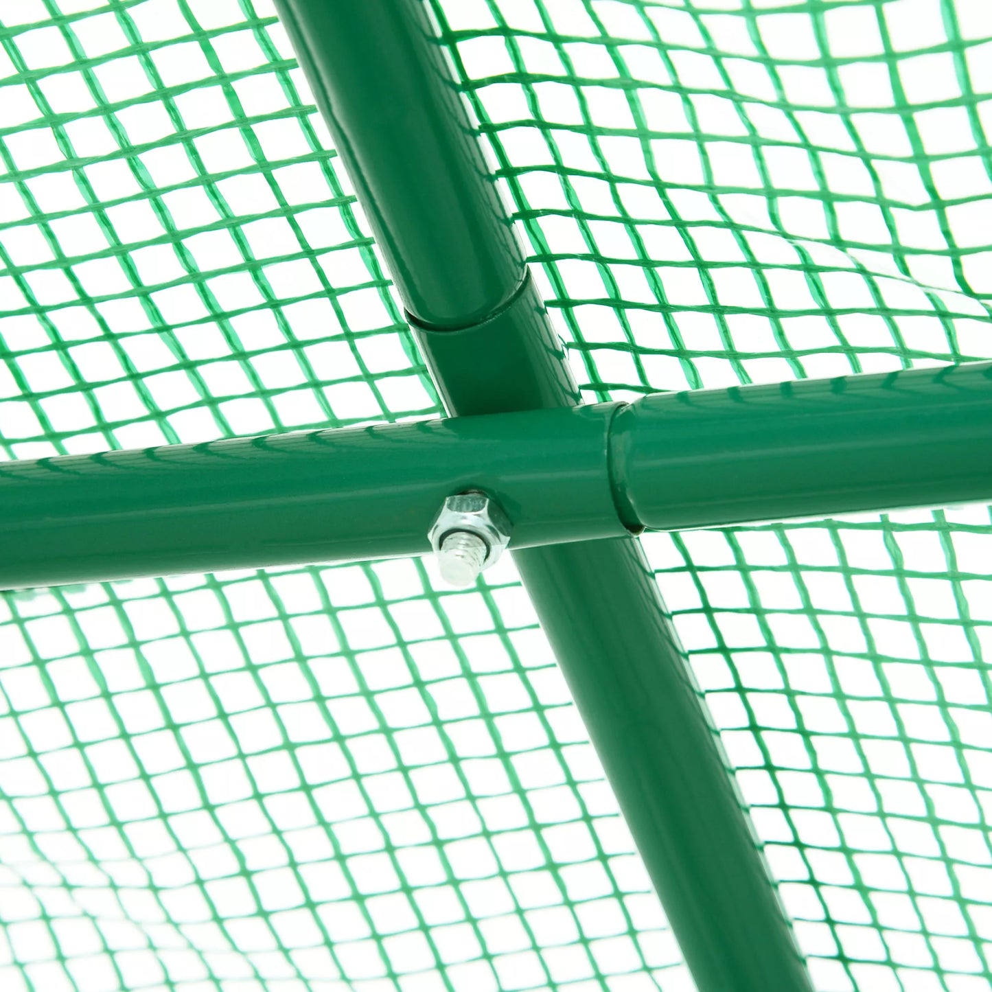 Šiltnamis 245x200x198cm Plėvelinis šiltnamis Pomidorų namelis su durimis, 4 langais, plėvelinis tunelis iš cinkuoto plieno, PE, tvirtas šiltnamis augalų tunelis, įsk. žemės inkarus ir virves, žalias