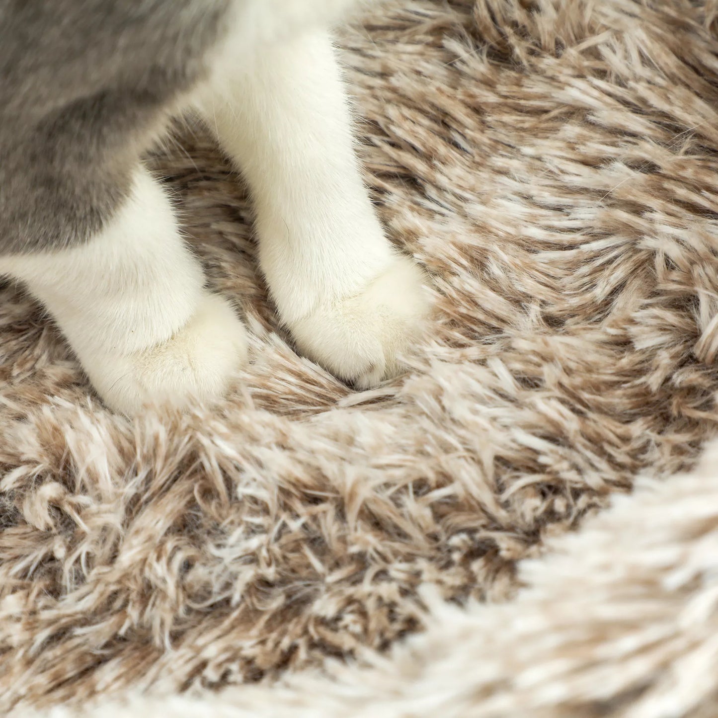 Kačių medis, 87 cm, kačių bokštelis su storu draskymo stulpu, pliušinė lova, skirtas naudoti patalpoje, atlaiko iki 6 kg, rudas