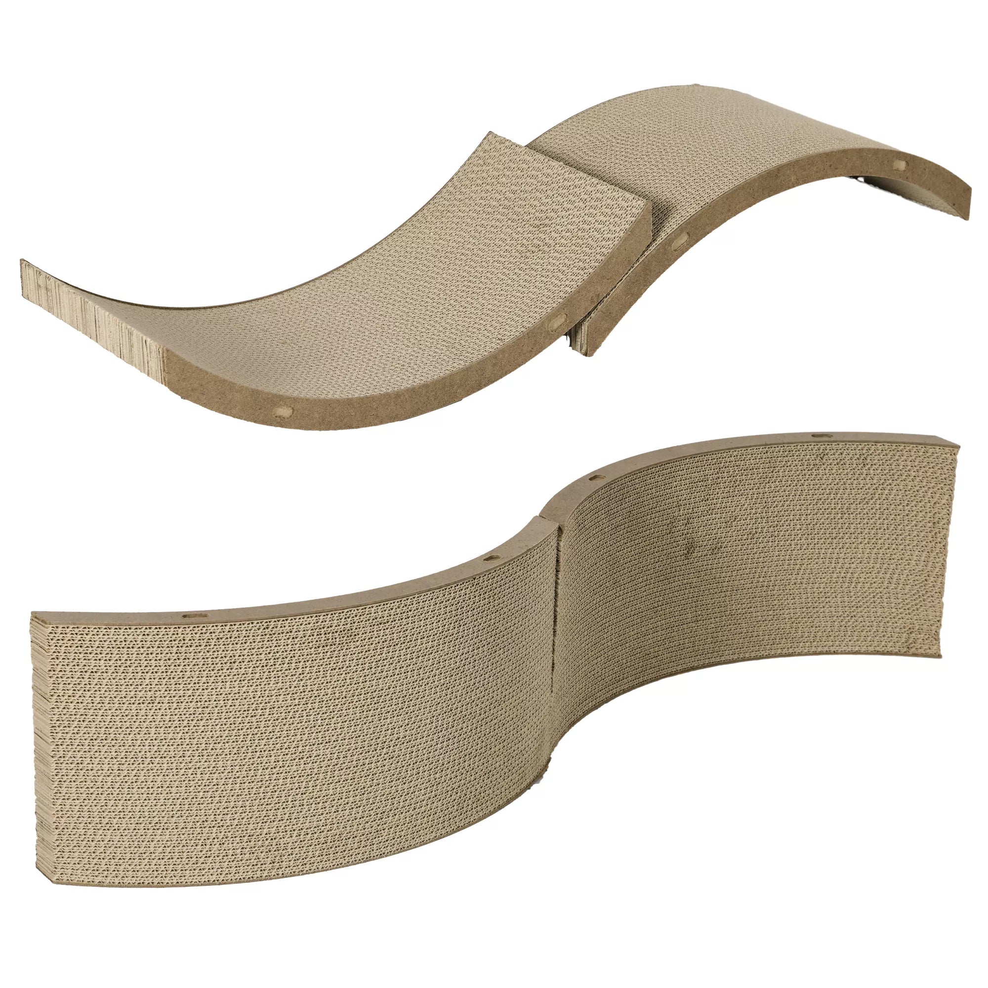 Draskymo lentelių rinkinys kačių bėgimo ratui, iki 5 kg, 55x25,5x3 cm, rudas