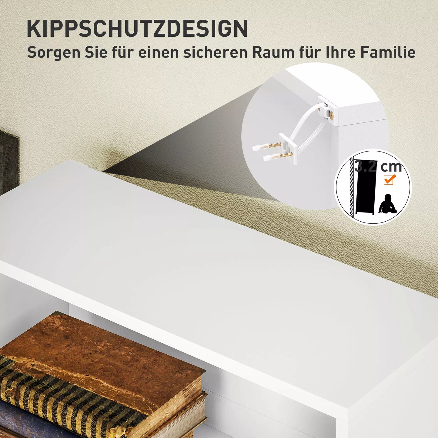 Lentyna knygoms, 6 skyriai, reguliuojamos lentynos, medžio drožlių plokštė, 60 x 24 x 158,5 cm, Balta