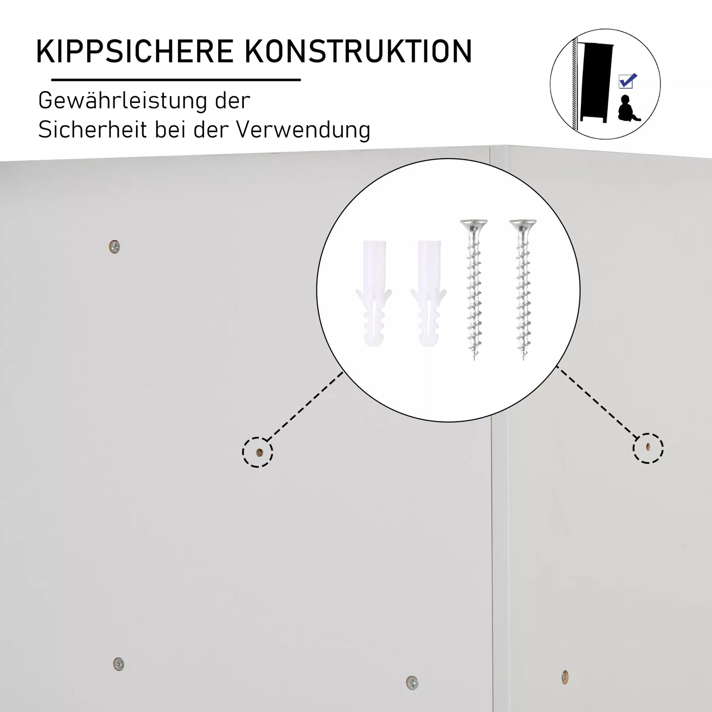 Laikymo lentynėlė vaikams, 3 neaustinio audinio stalčiai, MDF, apsaugota nuo apvirtimo, pilka