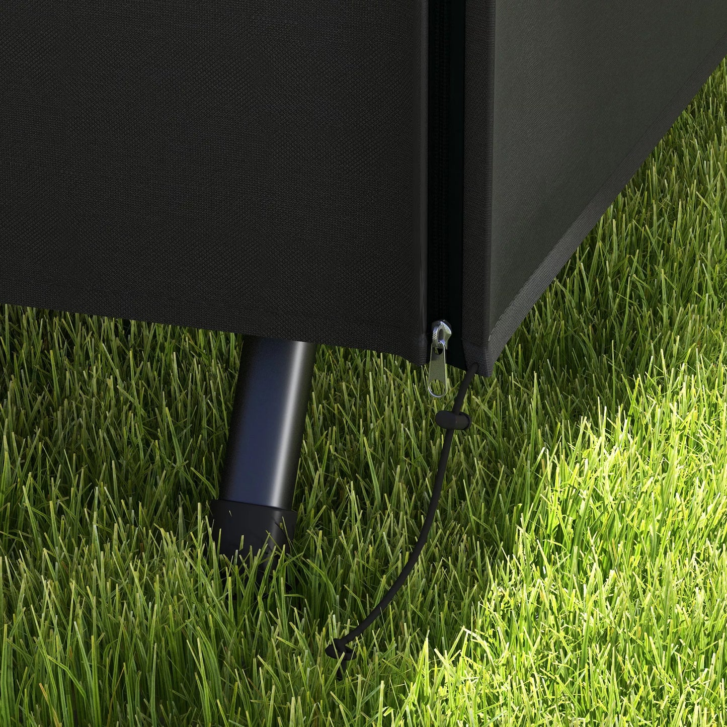 Atsparus vandeniui užvalkalas sodo supynėms (Hollywood tipo), juodas, 205 x 124 x 164 cm