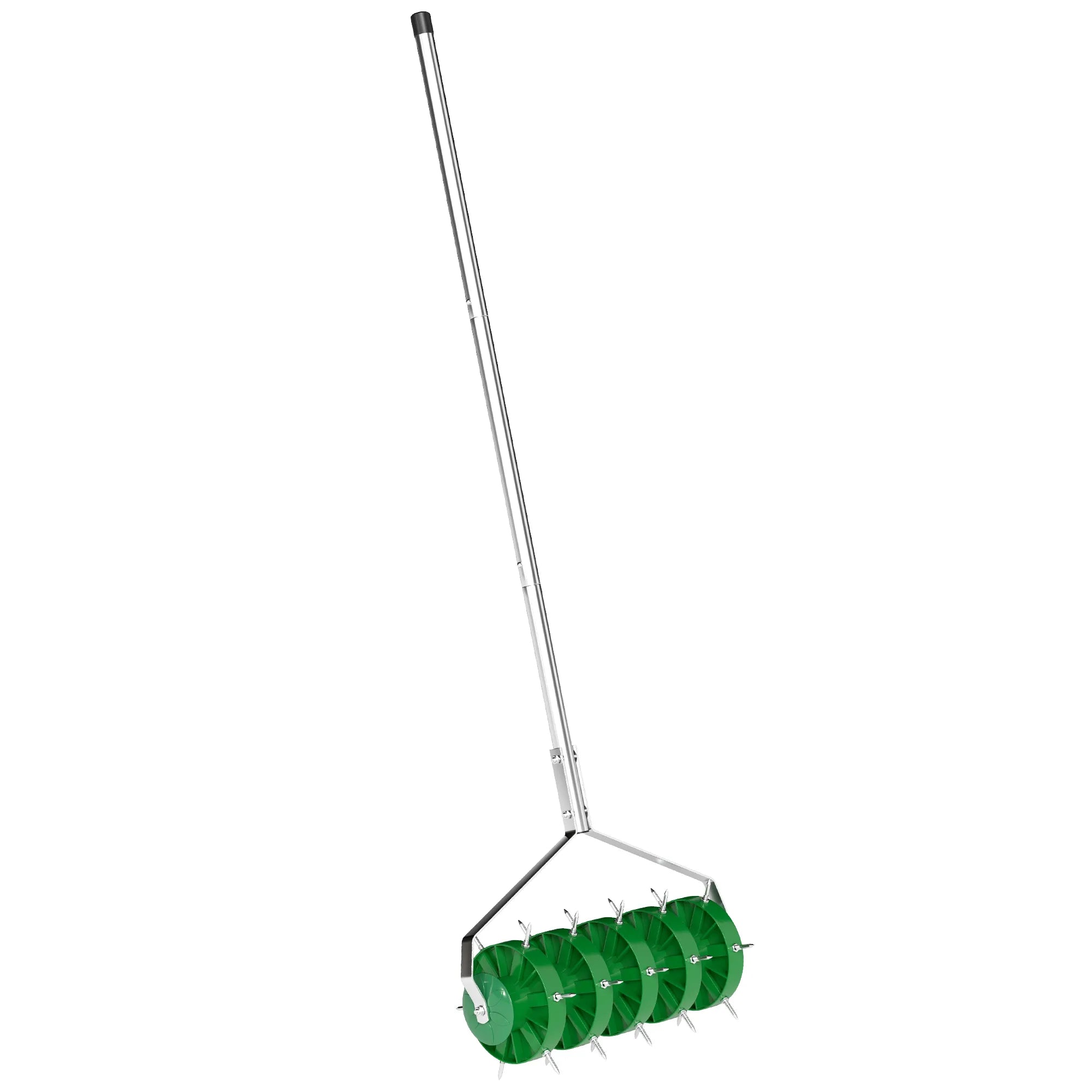 Rankinis vejos aeratorius vidaXL 45 cm pločio, žalias