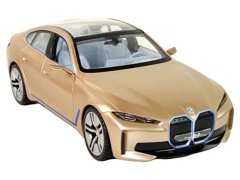 RC automobilis, BMW i4, 1:14, auksinis