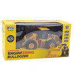 RC buldozeris, 2.4G, 6 kanalų, geltonas