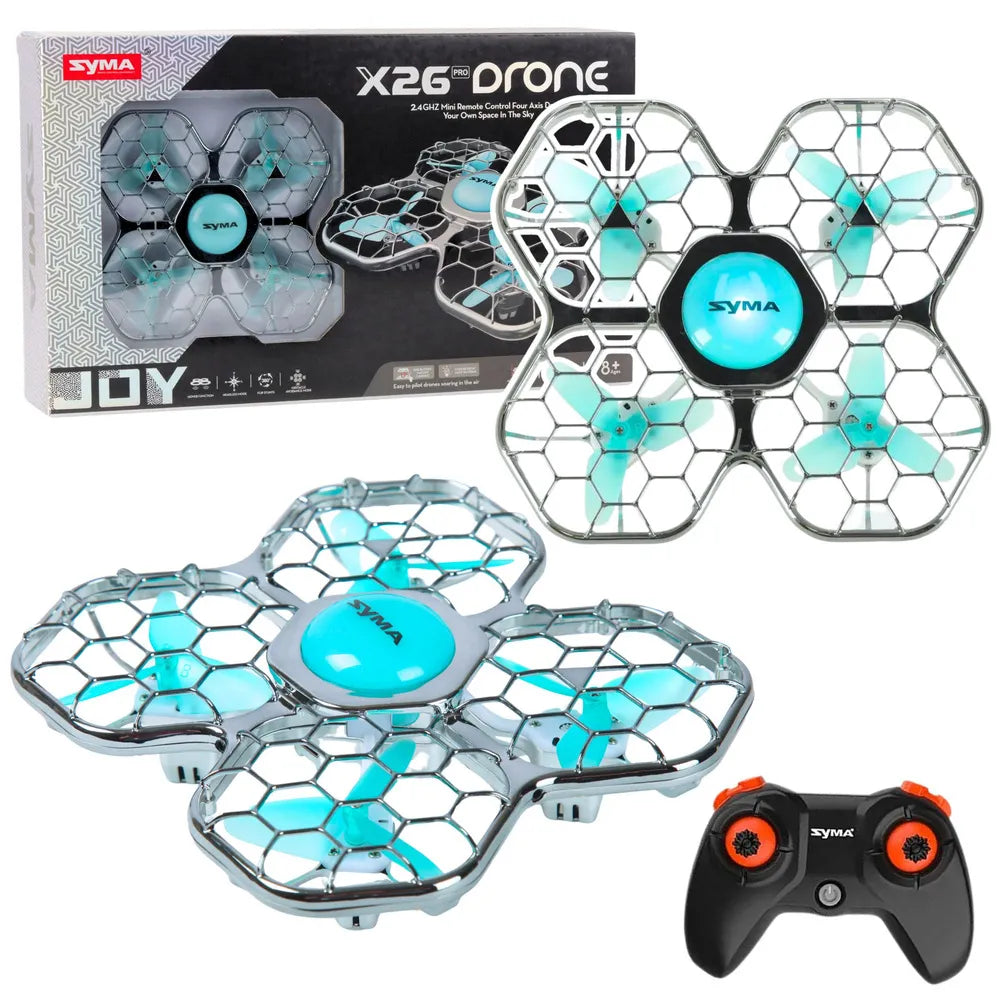 RC dronas Syma X26 Pro, 16 akrobatinių triukų, LED apšvietimas