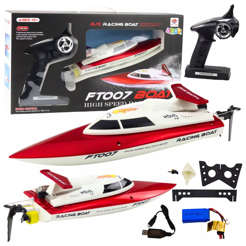 RC motorinė valtis FT007 Vitality, 1:16 mastelio