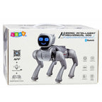 RC robotas šuo, programuojamas, rožinis, su „Bluetooth“ ir LED ekranu