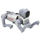 RC robotas šuo, programuojamas, su Bluetooth ir LED ekranu, sidabrinis