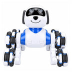 RC šuo-robotas, 8 ratai, 360° sukiniai, mėlynas