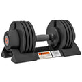 Reguliuojamas hantelis su svorio keitimo funkcija 3,5–10 kg, juodas