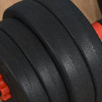 Reguliuojamas hantelių ir štangos rinkinys 25 kg, juodas