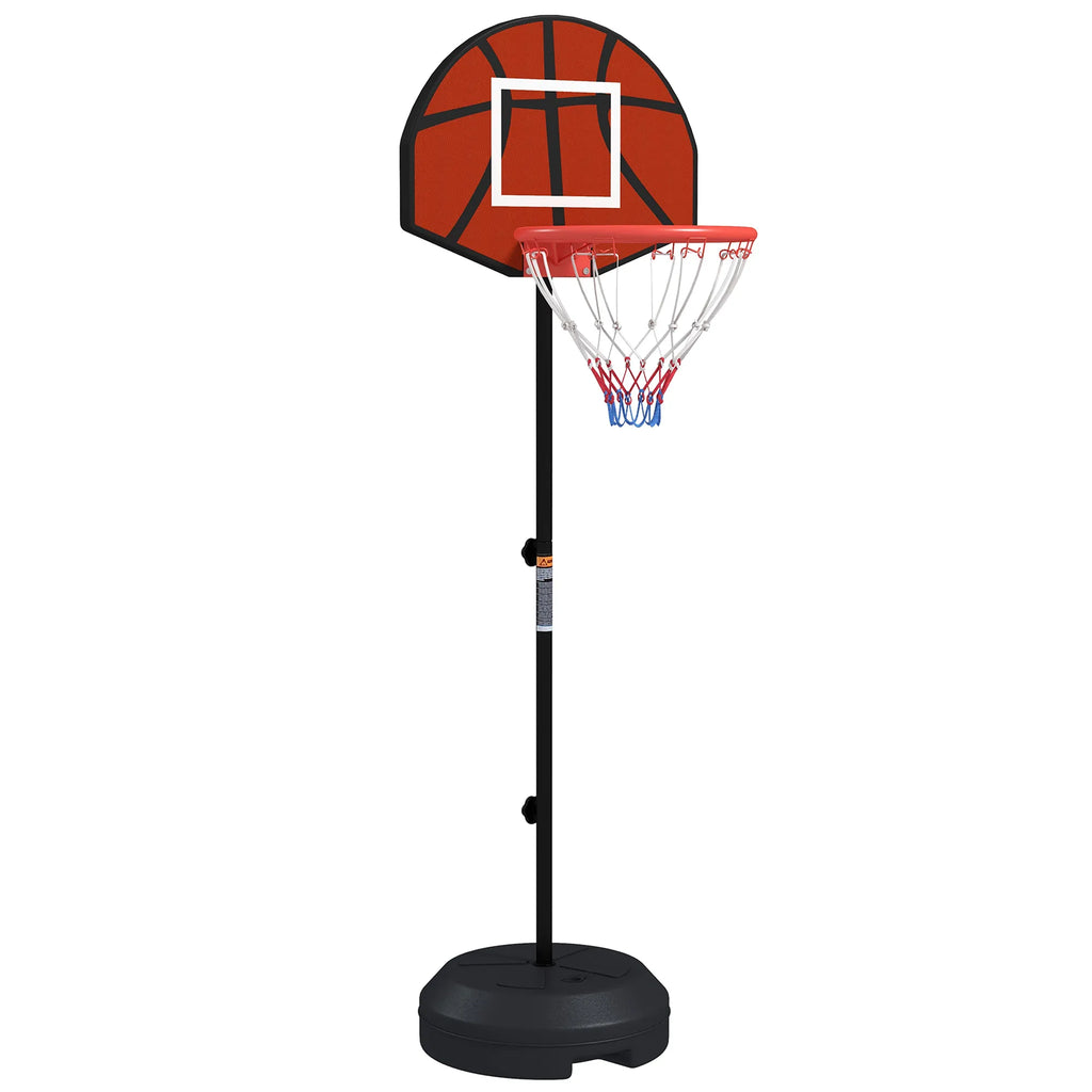 Reguliuojamas krepšinio stovas vaikams 6+ m. su magnetiniu smiginiu, 98-148 cm, juodas