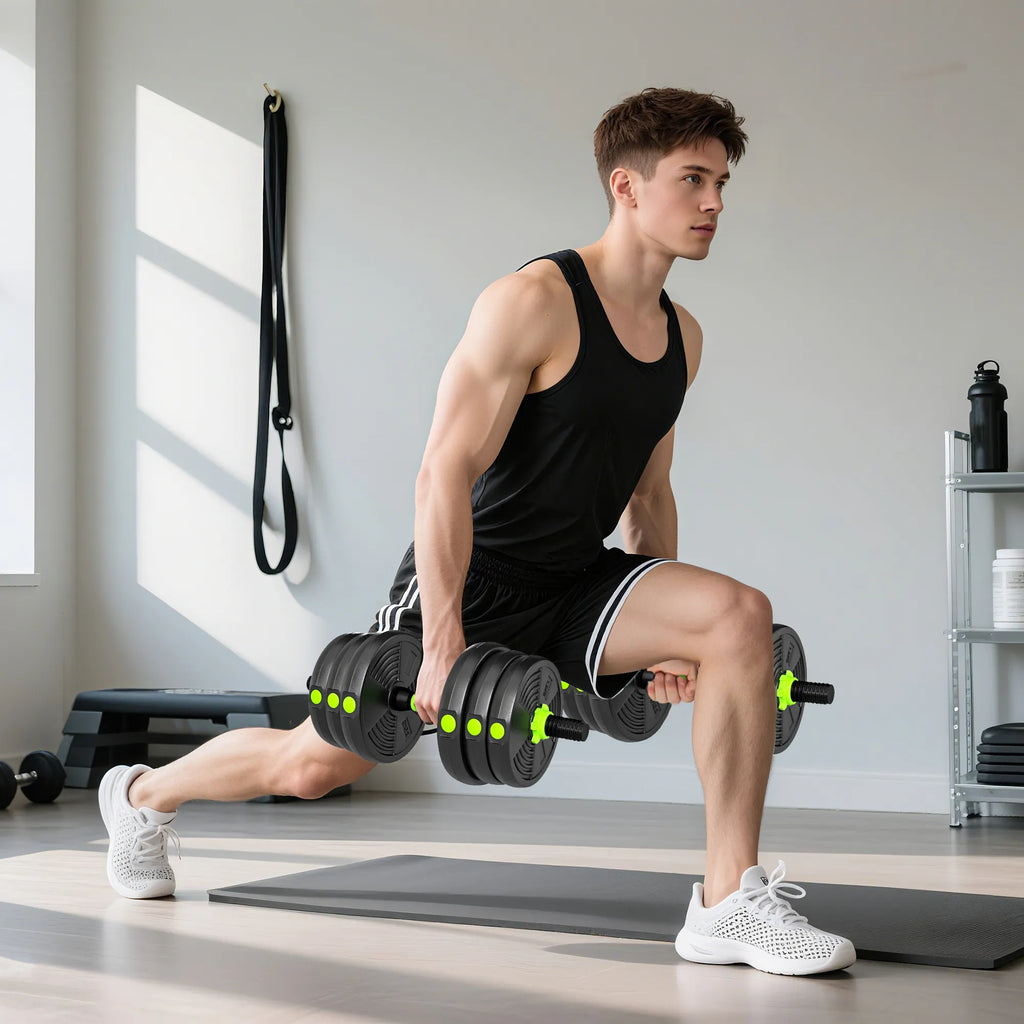 Reguliuojamas svarmenų komplektas 25 kg, žalias