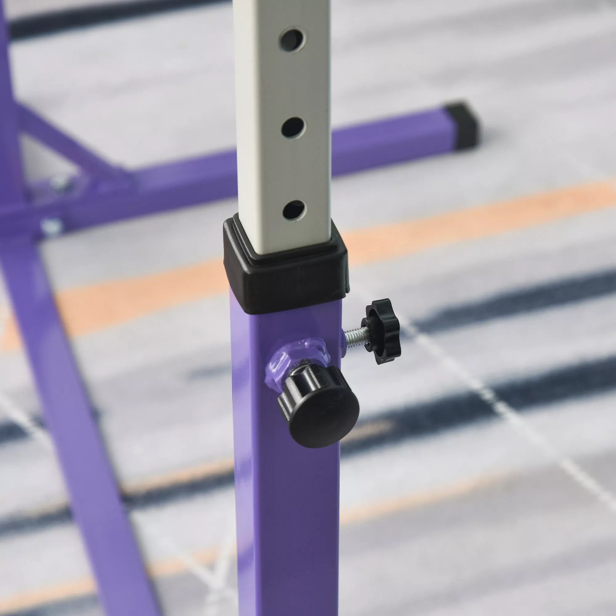Reguliuojamo aukščio gimnastikos skersinis vaikams nuo 3 metų, violetinis