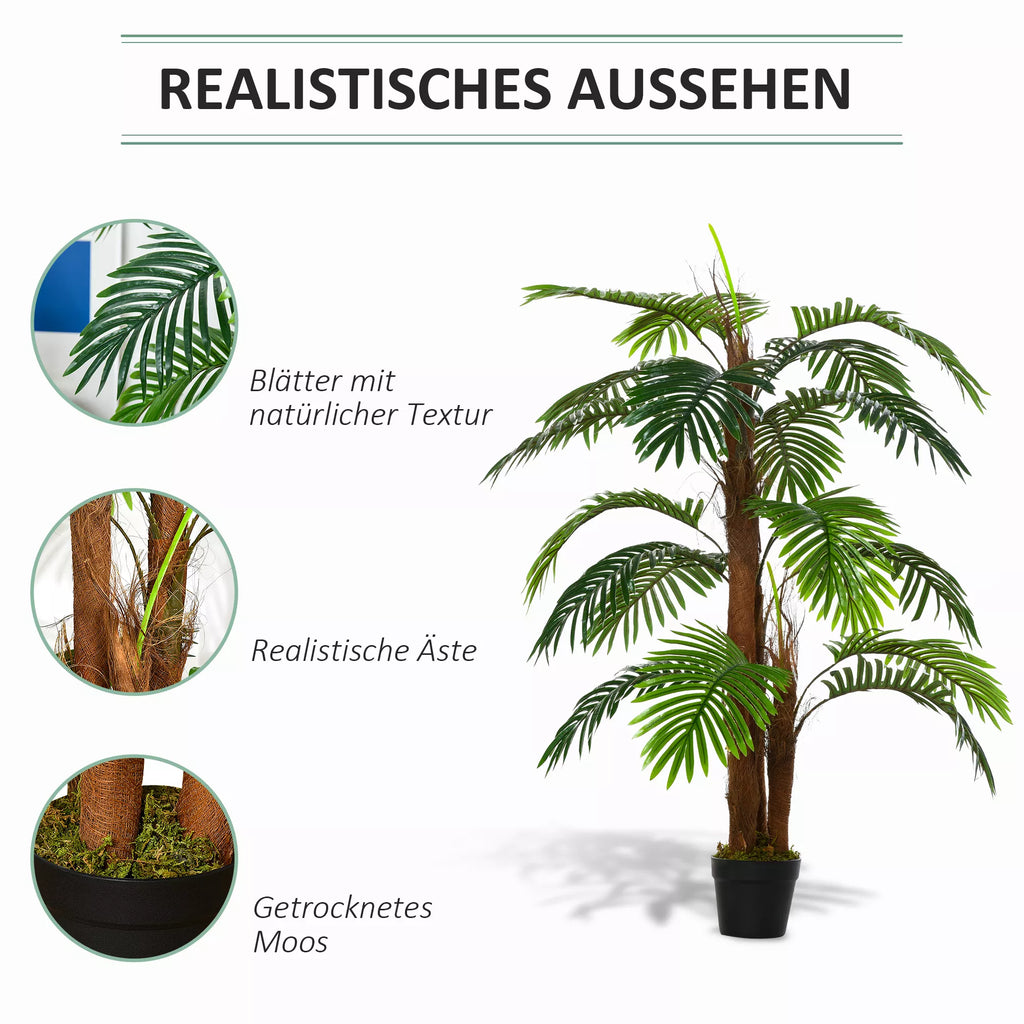 dirbtiniai augalai 120 cm dirbtinė palmių palmių dirbtinis augalas dirbtinis medis dirbtiniai augalai vazonuose kambariniai augalai dekoratyviniai augalai biuro augalai plastikiniai vazonai vidaus ir lauko naudojimui