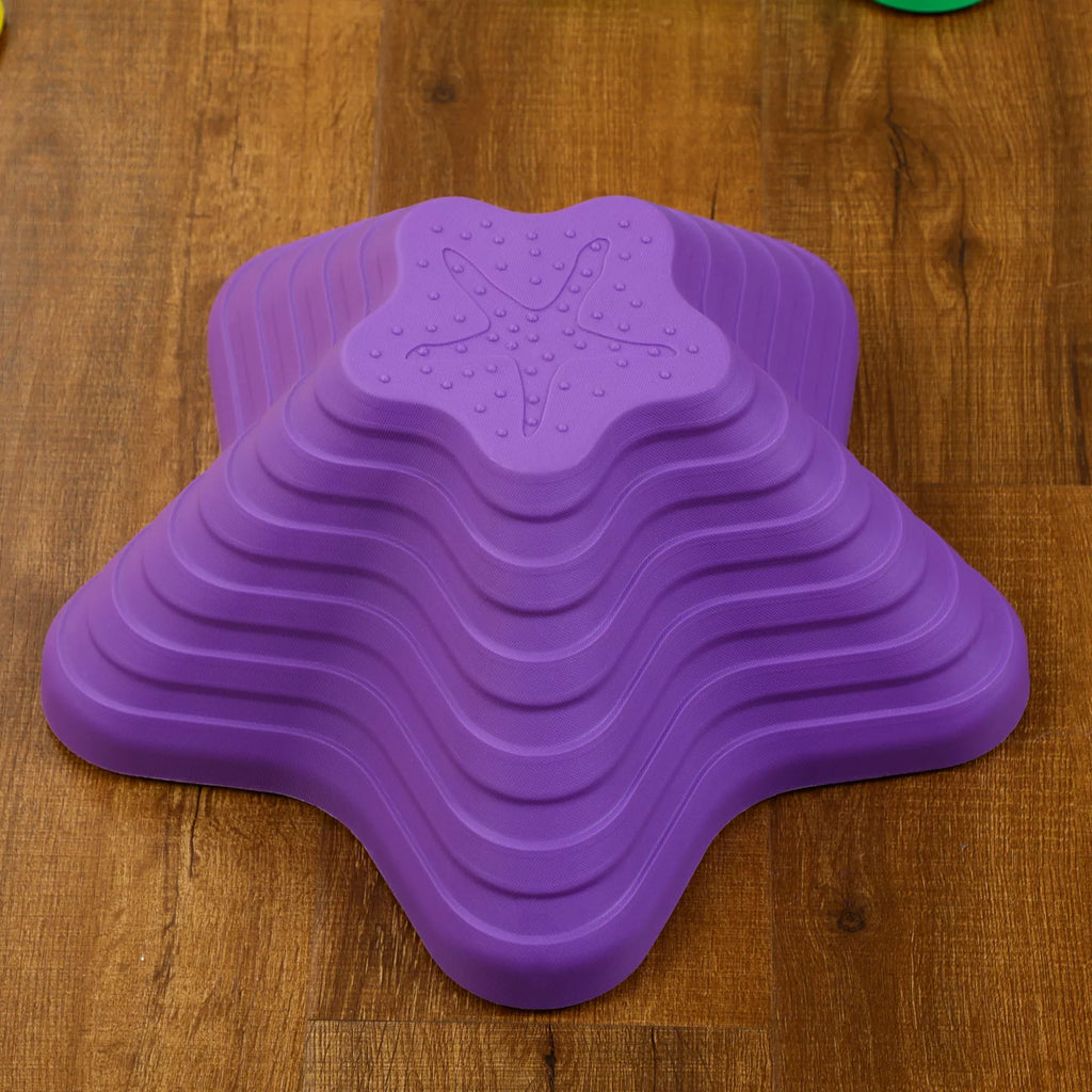 Violetinio žvaigždės formos balansinio akmens detalė