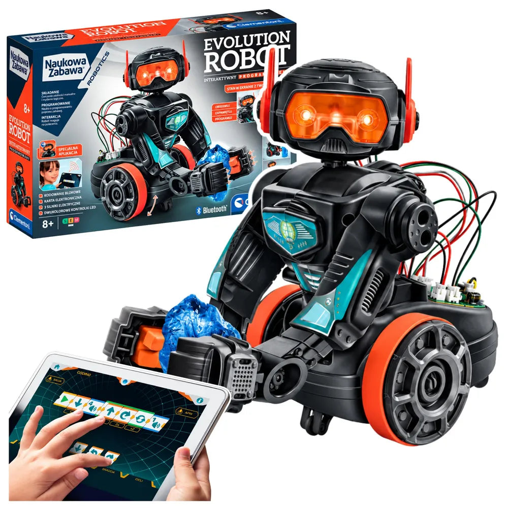 Robotas-konstruktorius Clementoni Evolution Robot 2.0, valdomas programėle