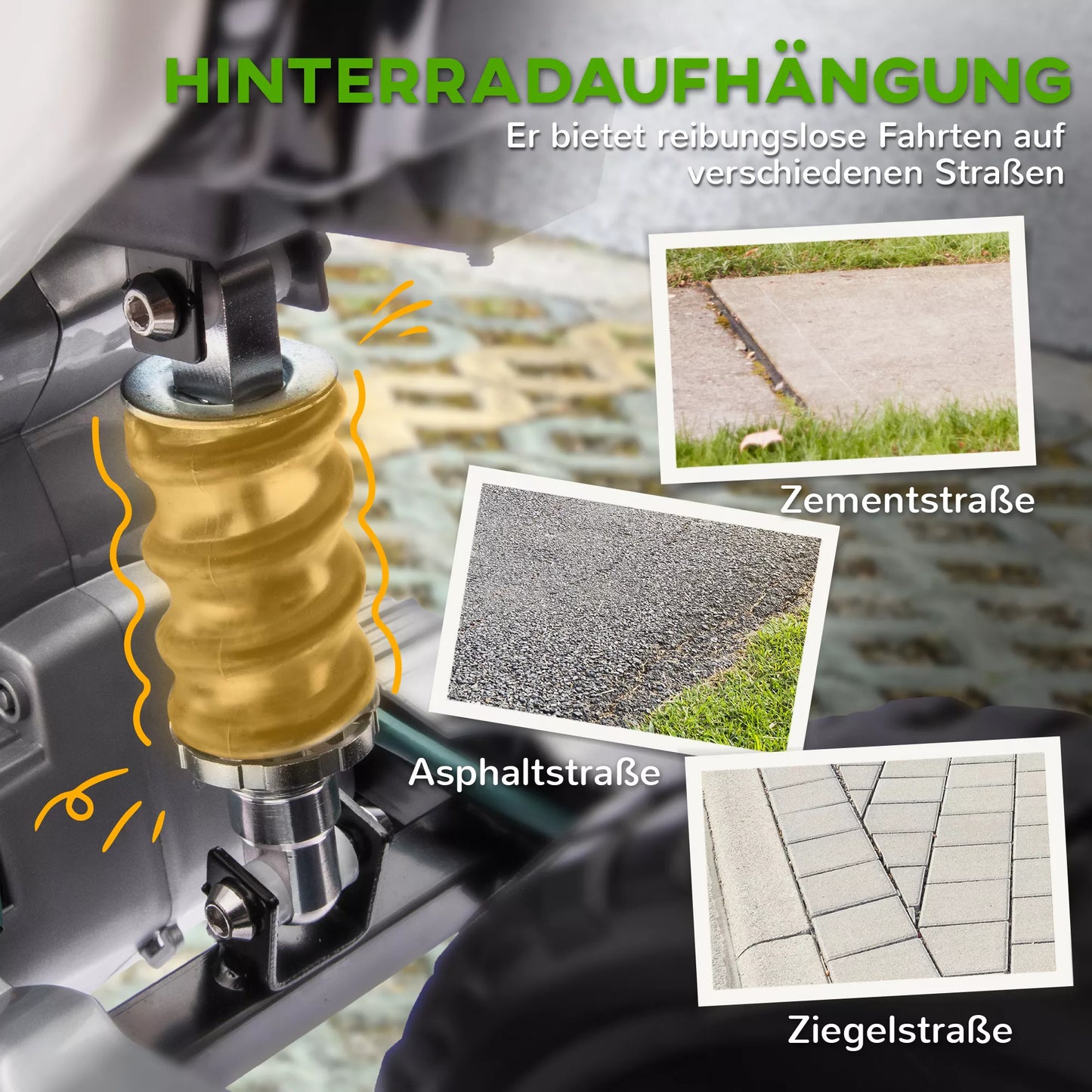 Elektrinis motociklas vaikams, 12V vaikiškas motociklas su muzika, transporto priemonė su atraminiais ratais, 3-6 metai, žalias